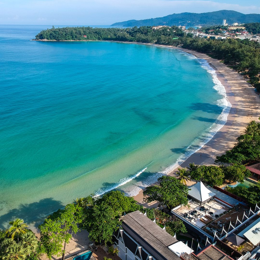 Kata Beach, Phuket, a wide sandy swimming and snorkeling beach