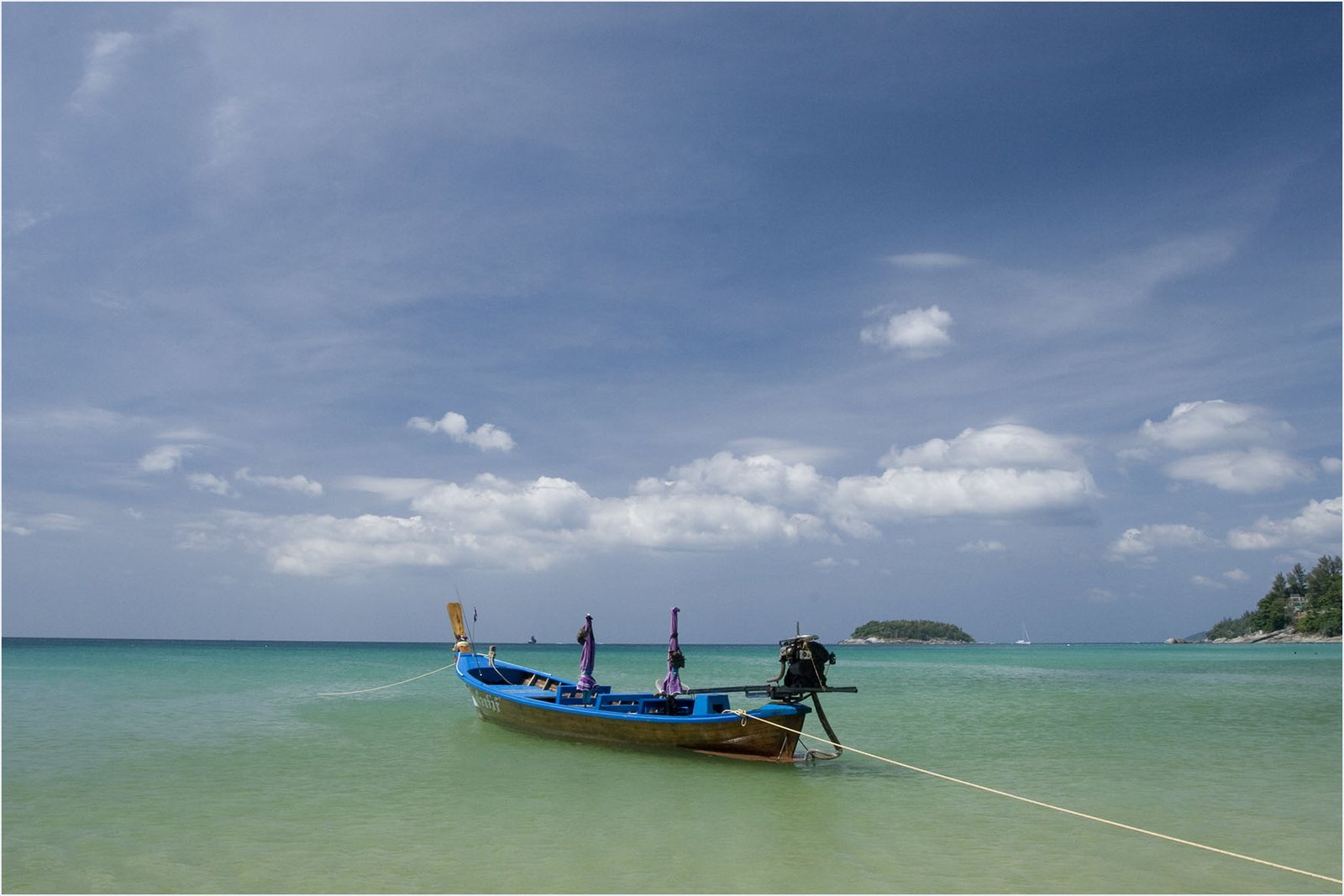 Kata Noi Beach, Phuket — the quieter bay south of Kata, with rocky headlands at each end
