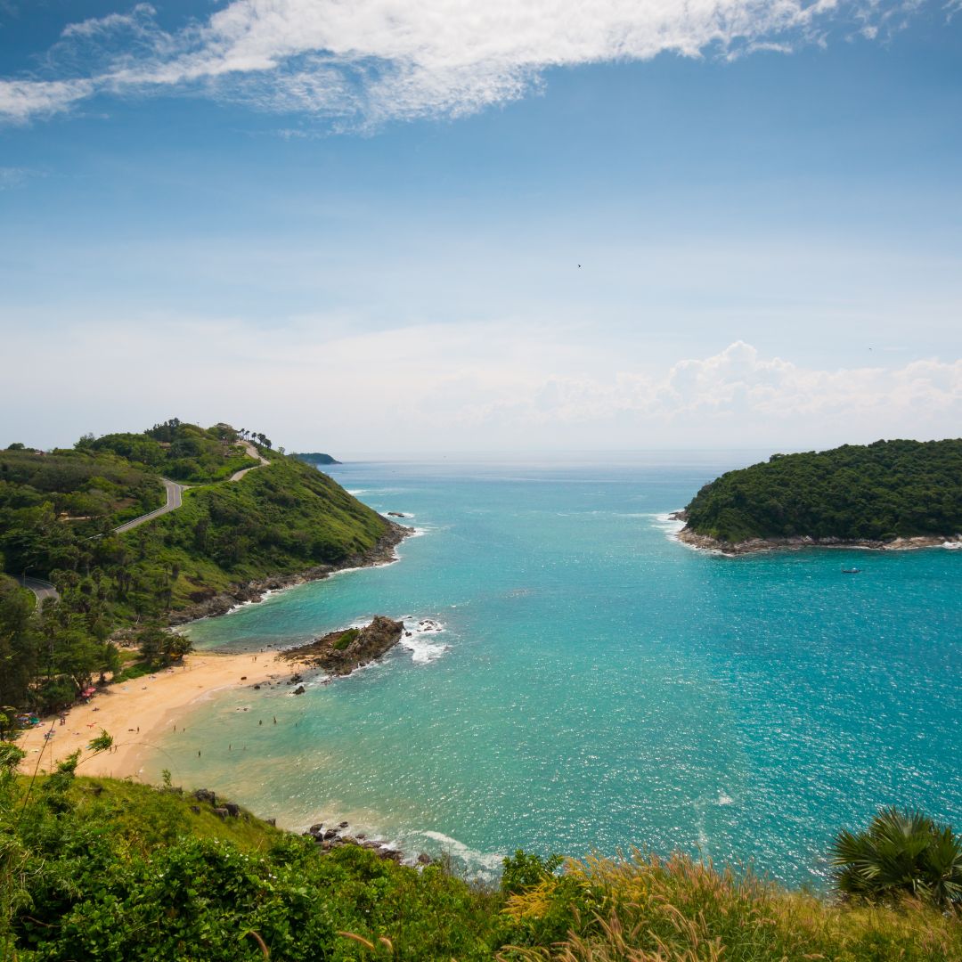 Yanui Beach, Phuket, a sheltered bay near Promthep Cape