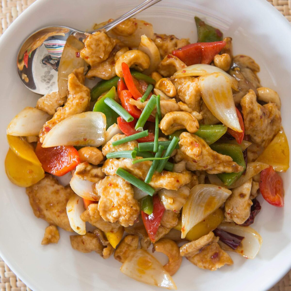 Thai dish Chicken cashew nut an Aloha Diving favourite
