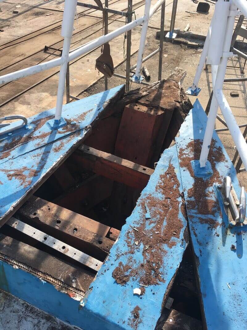 Shipyard 2020: MV Matchanu's annual haul-out, picture 5 of 8
