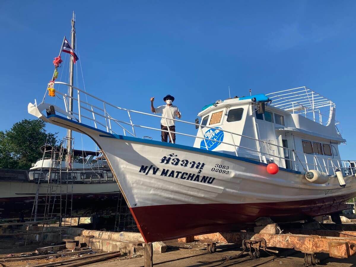 Shipyard 2021: MV Matchanu's annual haul-out, picture 2 of 19