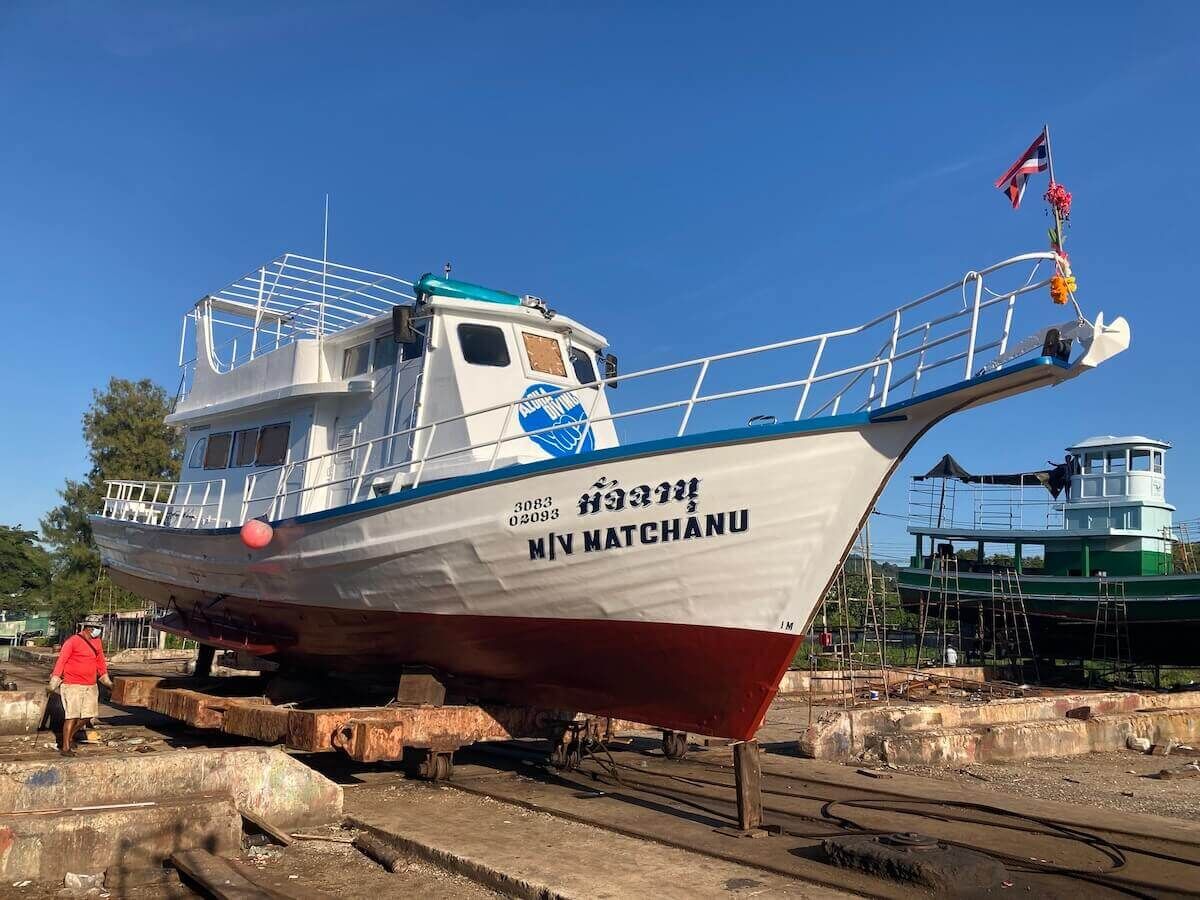 Shipyard 2021: MV Matchanu's annual haul-out, picture 3 of 19