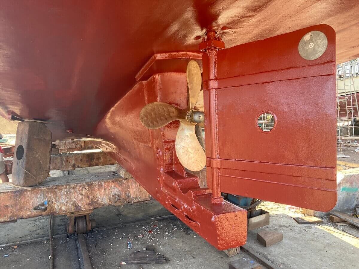 Shipyard 2021: MV Matchanu's annual haul-out, picture 4 of 19