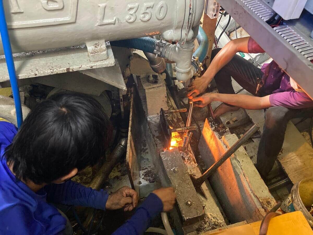 Shipyard 2021: MV Matchanu's annual haul-out, picture 10 of 19