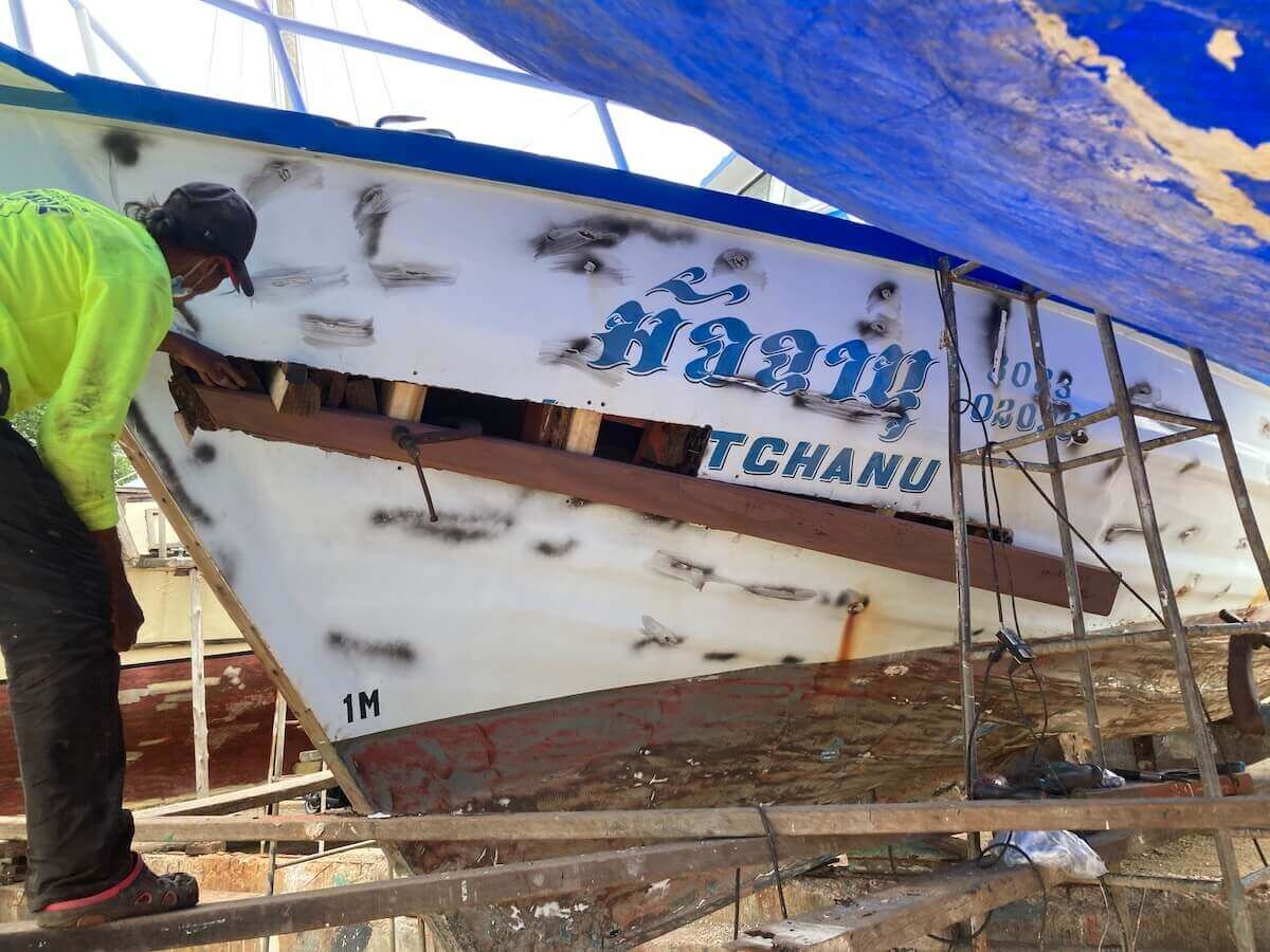Shipyard 2021: MV Matchanu's annual haul-out, picture 14 of 19