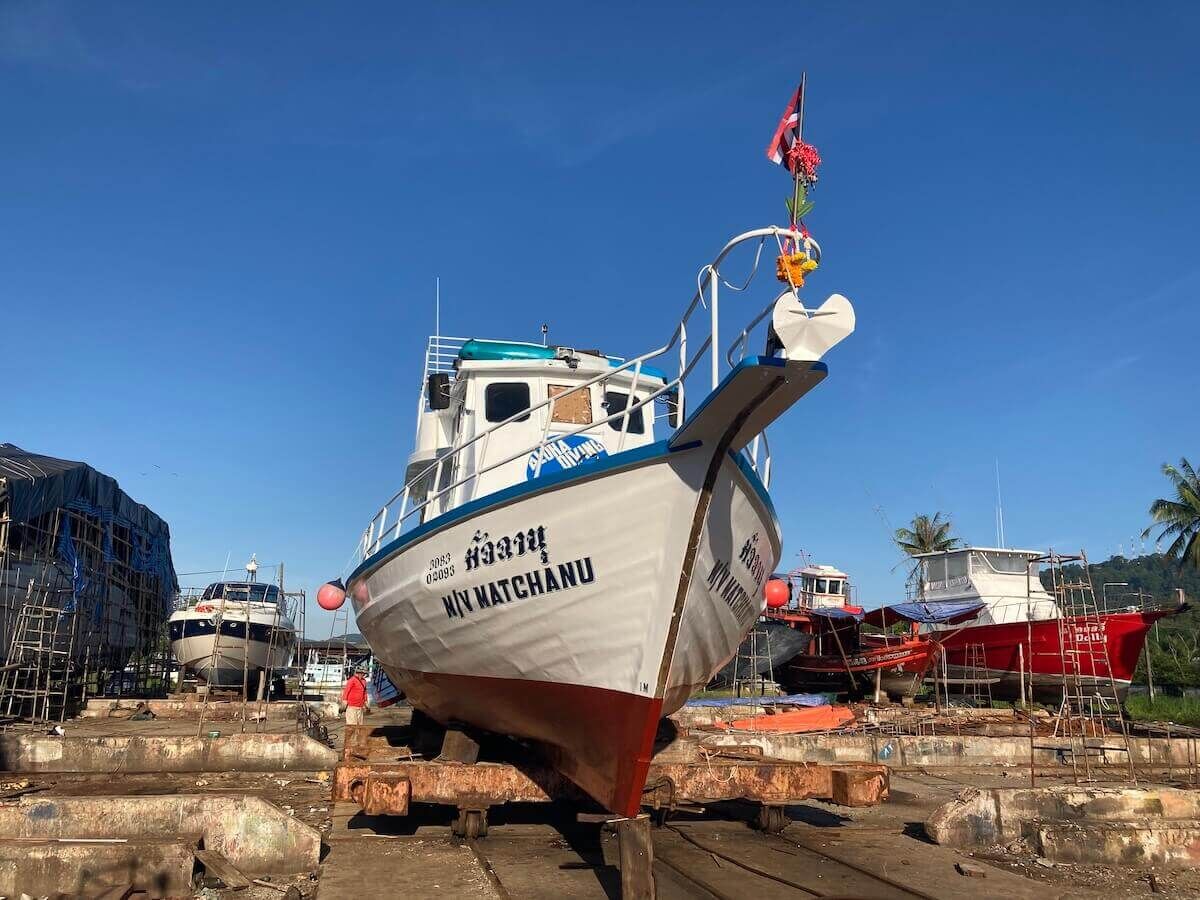 Shipyard 2021: MV Matchanu's annual haul-out, picture 17 of 19