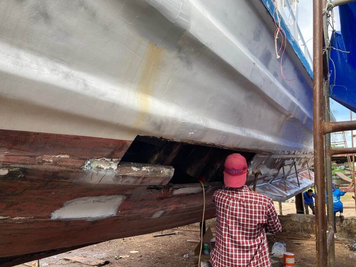 Shipyard 2022: MV Matchanu's annual haul-out, picture 11 of 34