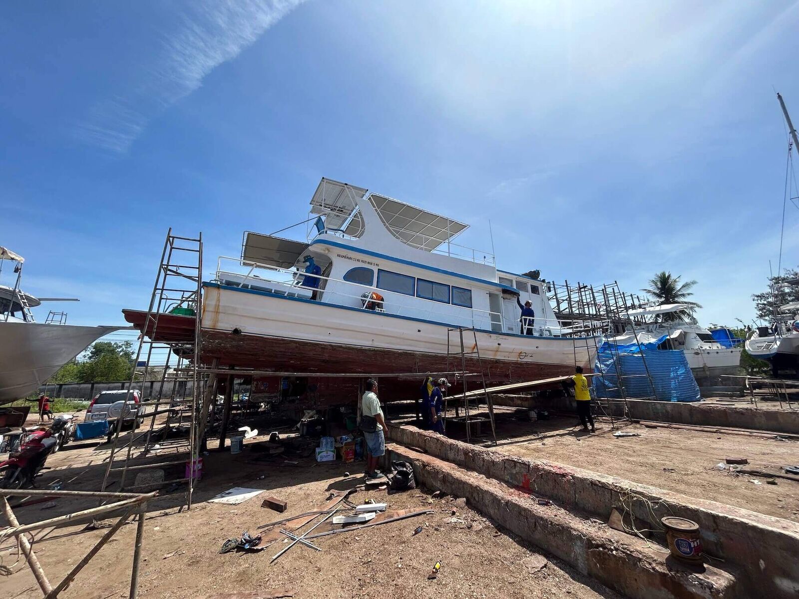 Shipyard 2023: MV Matchanu's annual haul-out, picture 35 of 37