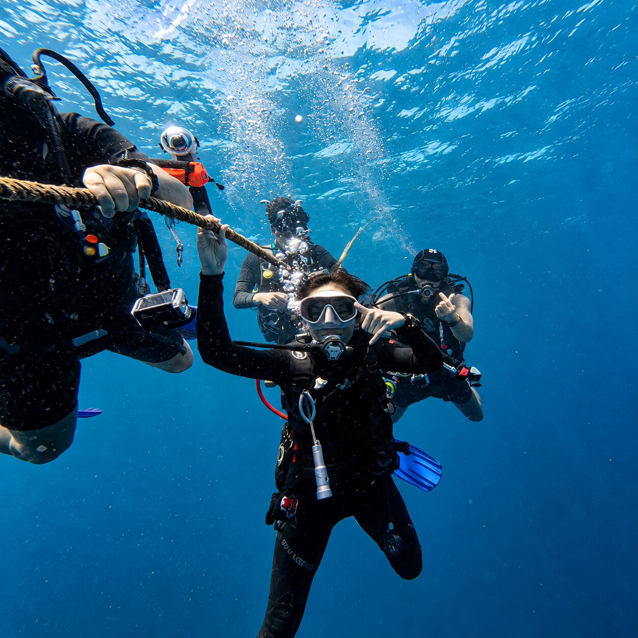Safety stop at the King Cruiser wreck