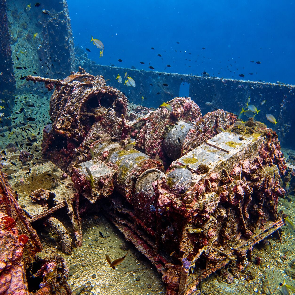 Divers on the King Cruiser wreck