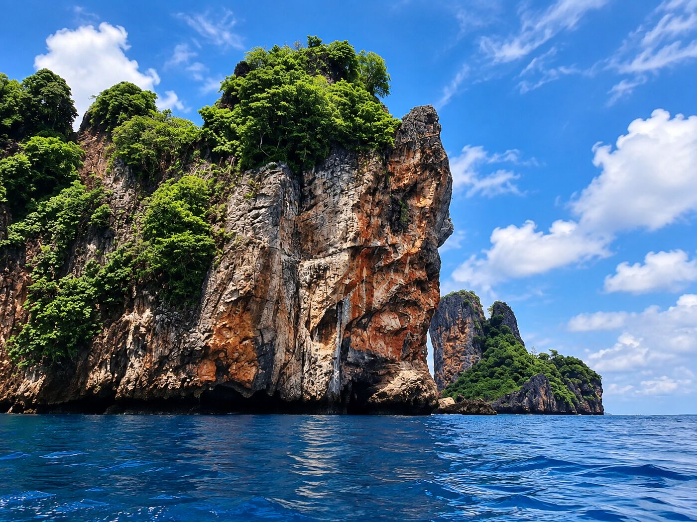 Island top side at Koh Bida Nok, Phi Phi