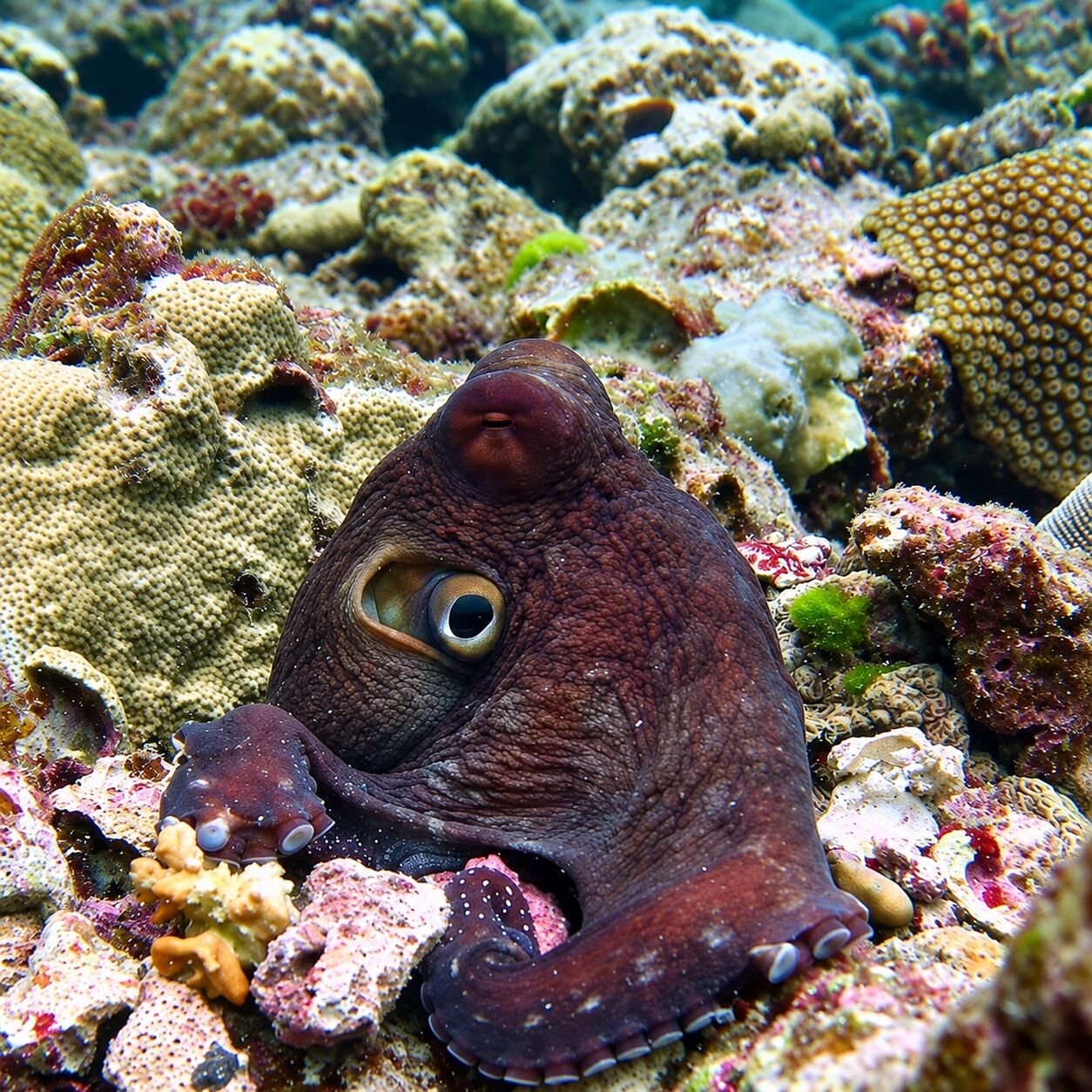Octopus at Siam Bay, Racha Yai