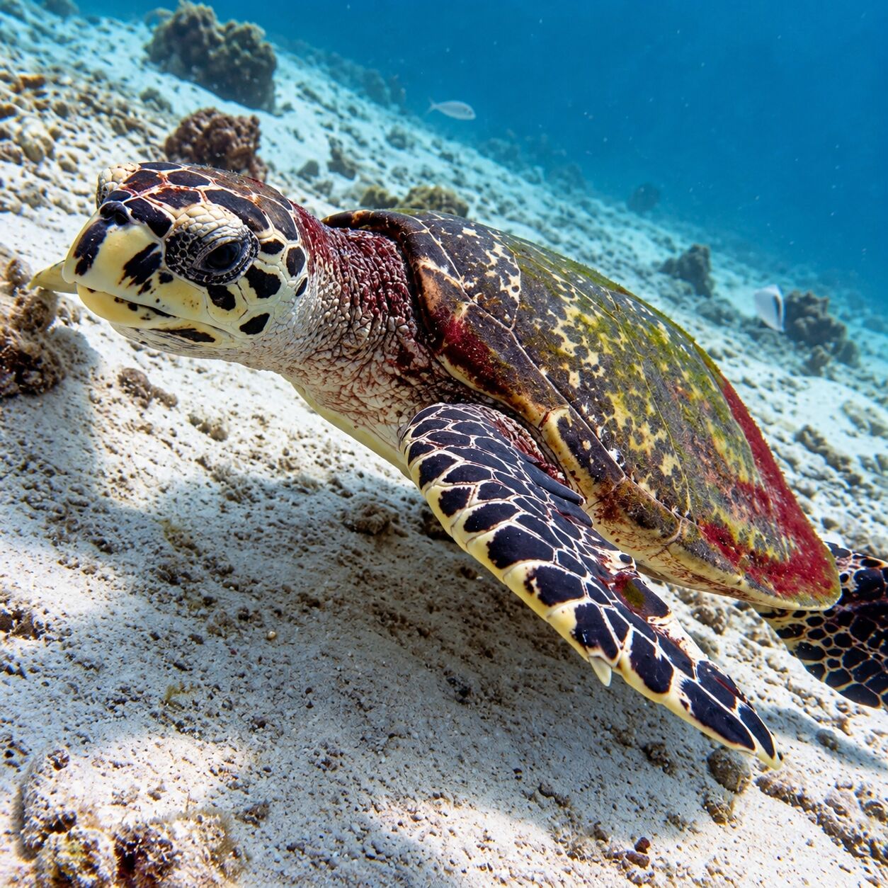 Turtle at Bungalow Bay, Racha Yai